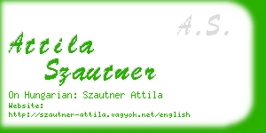 attila szautner business card
